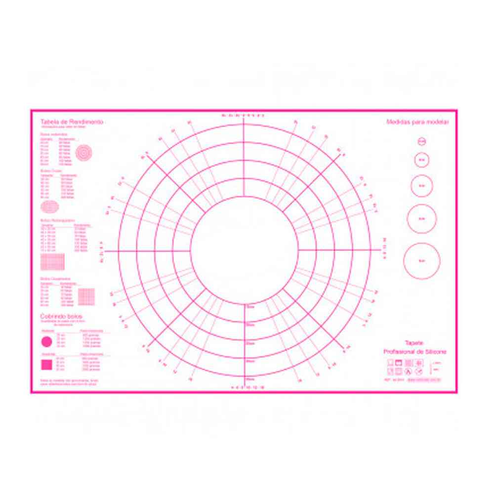 Imagem de Tapete em Silicone e Fibra de Vidro 60x40cm T2 Pink - GME